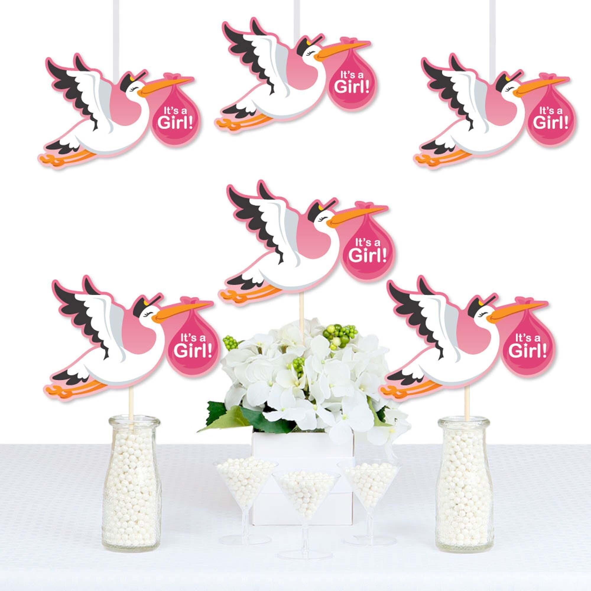 Big Dot of Happiness Girl Special Delivery - Decorations DIY Pink It's ...
