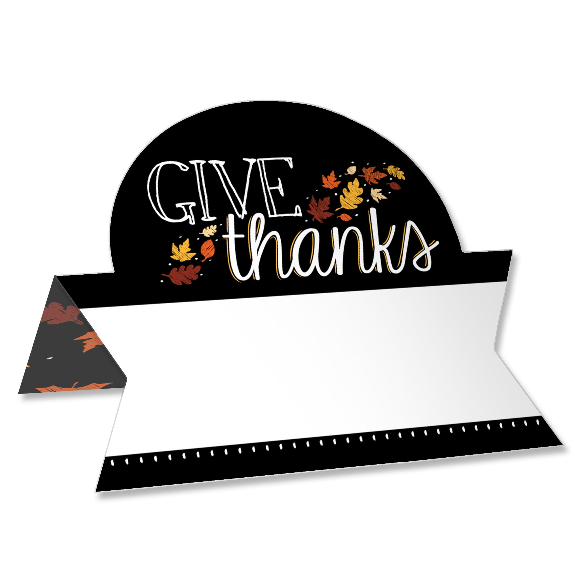 Big Dot of Happiness Give Thanks Thanksgiving Party Tent Buffet Card