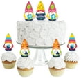 thumbnail image 1 of Big Dot of Happiness Gnome Birthday - Dessert Cupcake Toppers - Happy Birthday Party Clear Treat Picks - Set of 24, 1 of 8