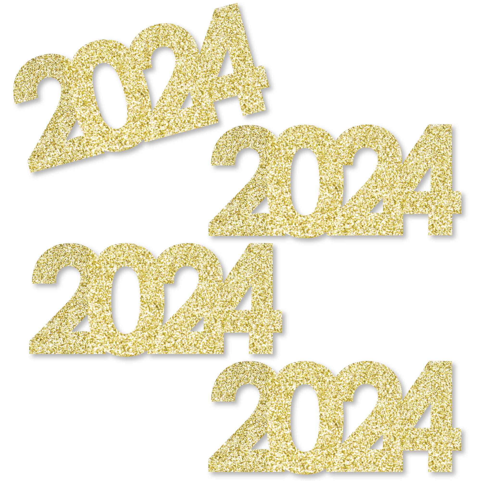 Big Dot of Happiness Gold Glitter 2024 NoMess Real Gold Glitter Cut