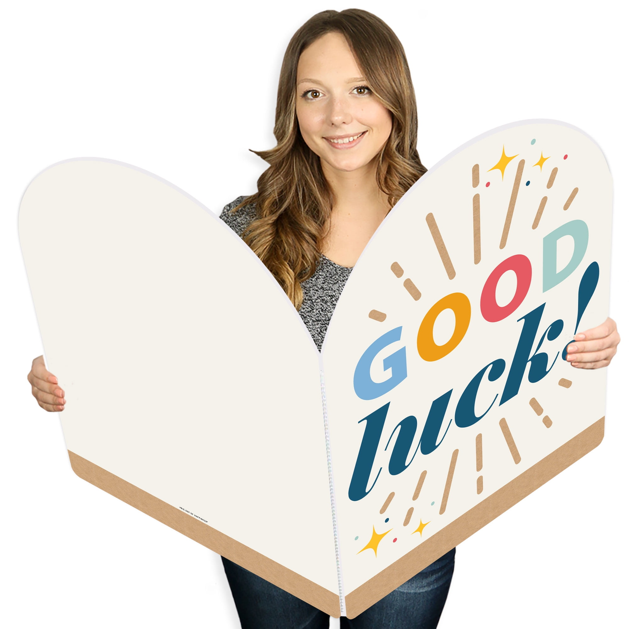 Big Dot of Happiness Good Luck Encouragement Giant Greeting Card