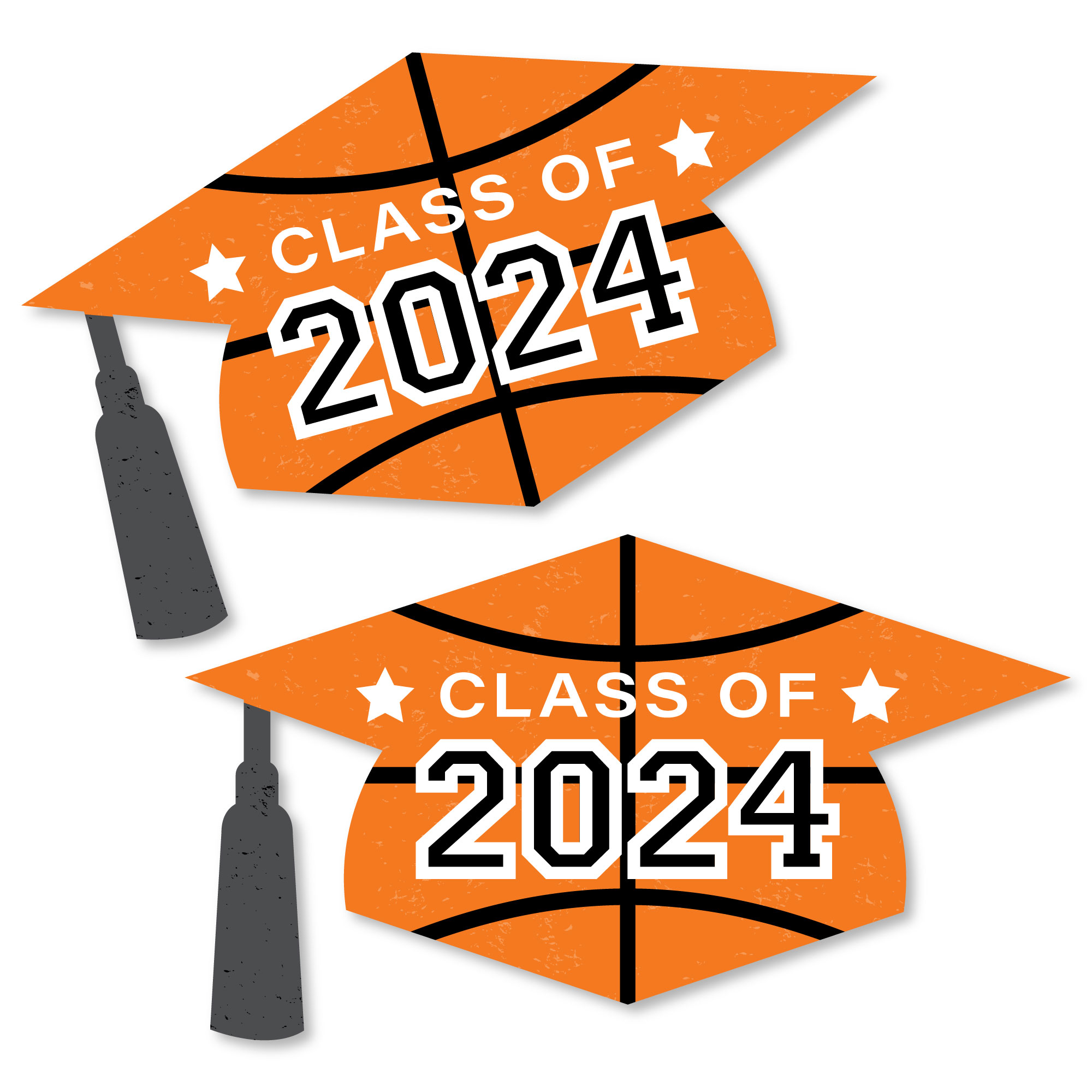 Big Dot of Happiness Grad Basketball Grad Cap Decorations DIY 2024