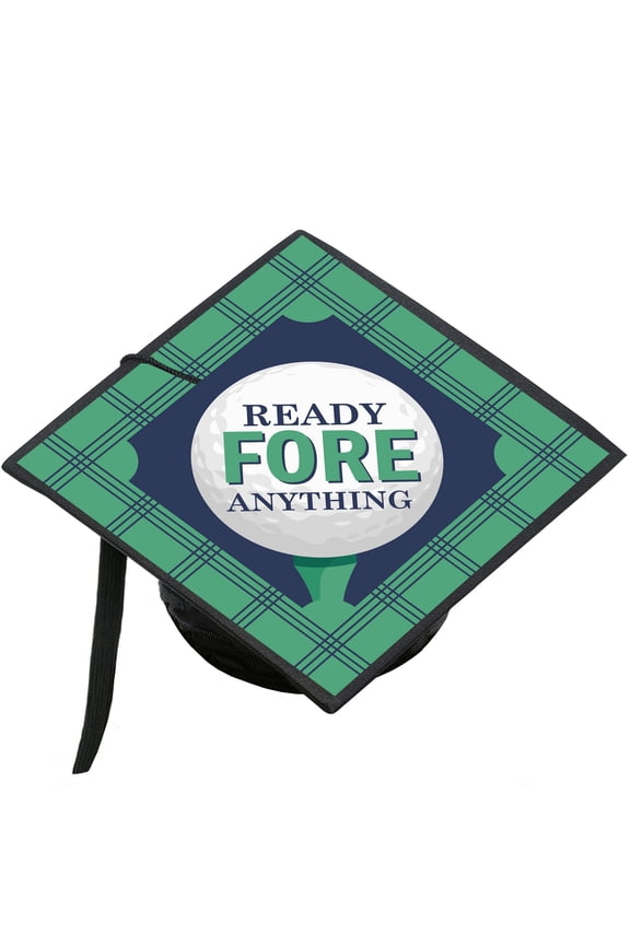 Grad Golf - Graduation Party Cap Decorations Kit - Grad Cap Cover