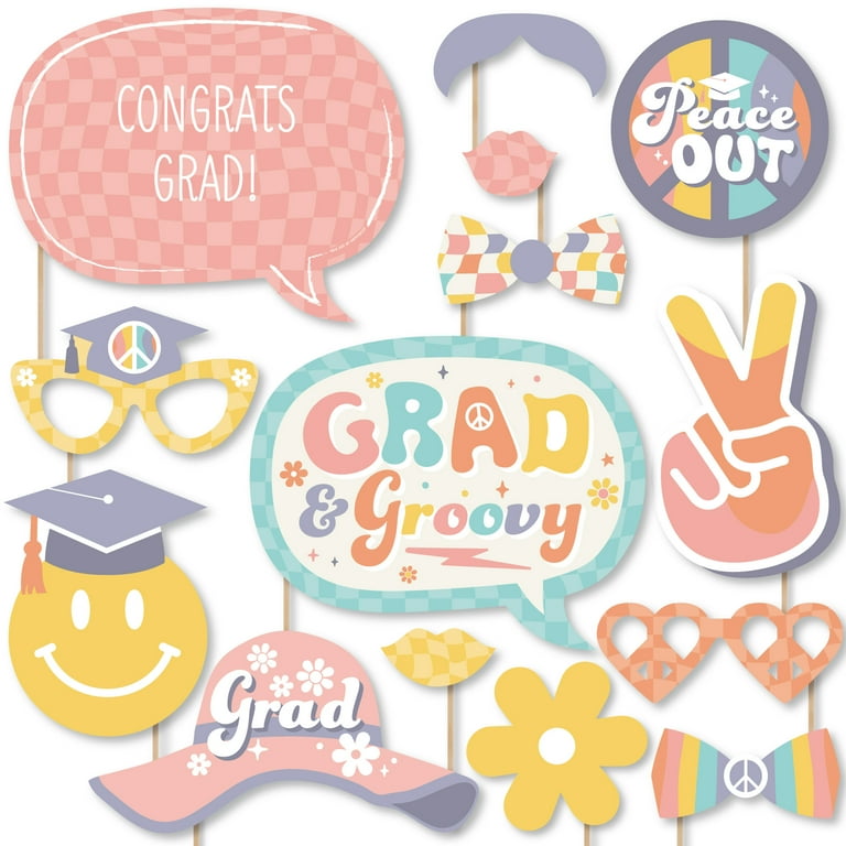 Big Dot of Happiness Groovy Grad - Hippie Graduation Party Photo Booth Props Kit - 20 Count - Walmart.com big-dot-of-happiness-groovy-grad-hippie-graduation-party-photo-booth-props-kit-20-count-walmart-com