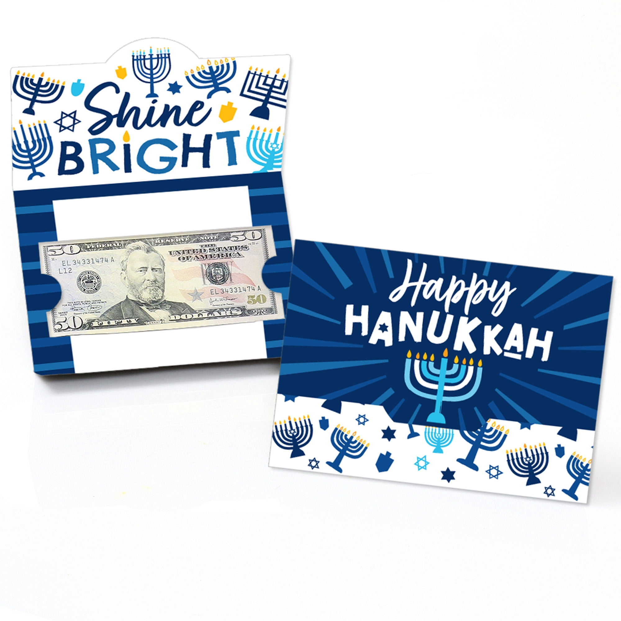 Big Dot of Happiness Hanukkah Menorah - Chanukah Holiday Party Money ...