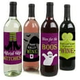 thumbnail image 1 of Big Dot of Happiness Happy Halloween - Witch Party Decorations for Women and Men - Wine Bottle Label Stickers - Set of 4, 1 of 8
