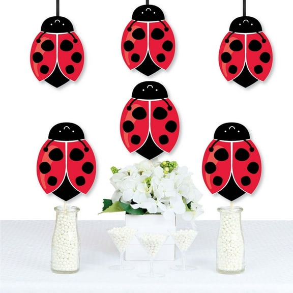 Big Dot of Happiness Happy Little Ladybug - Decorations DIY Baby Shower or Birthday Party Essentials - Set of 20