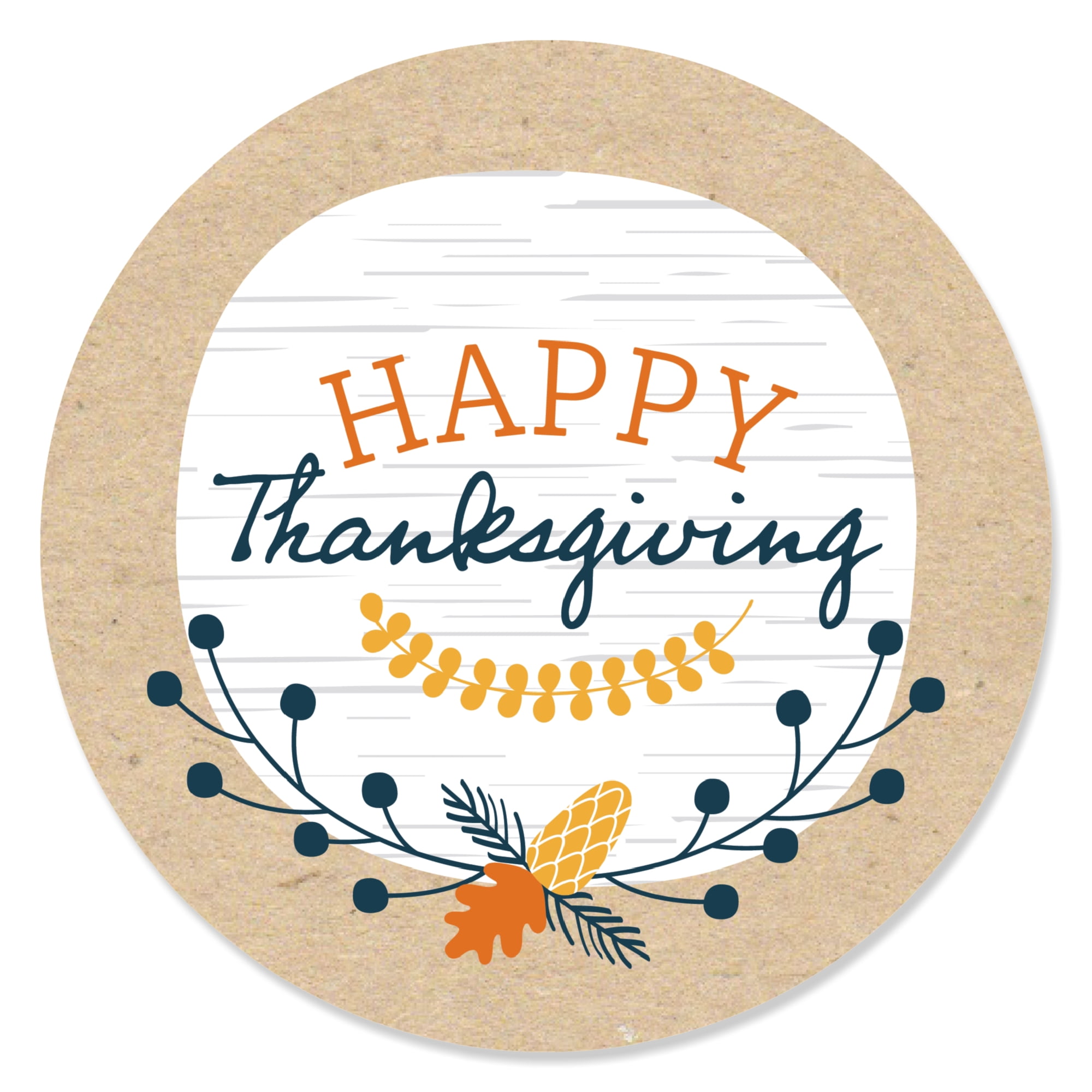 Big Dot of Happiness Happy Thanksgiving - Fall Harvest Party Circle ...