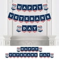 thumbnail image 1 of Big Dot of Happiness Happy Veterans Day - Patriotic Bunting Banner - Party Decorations - Happy Veterans Day, 1 of 5