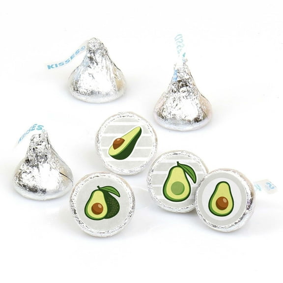 Big Dot of Happiness Hello Avocado - Fiesta Party Round Candy Sticker Favors - Labels Fits Chocolate Candy (1 sheet of 108)