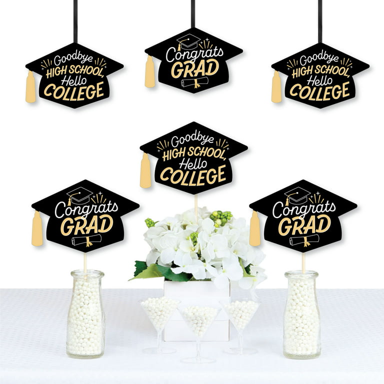 Big Dot Of Happiness Hello College Graduation Party Centerpieces