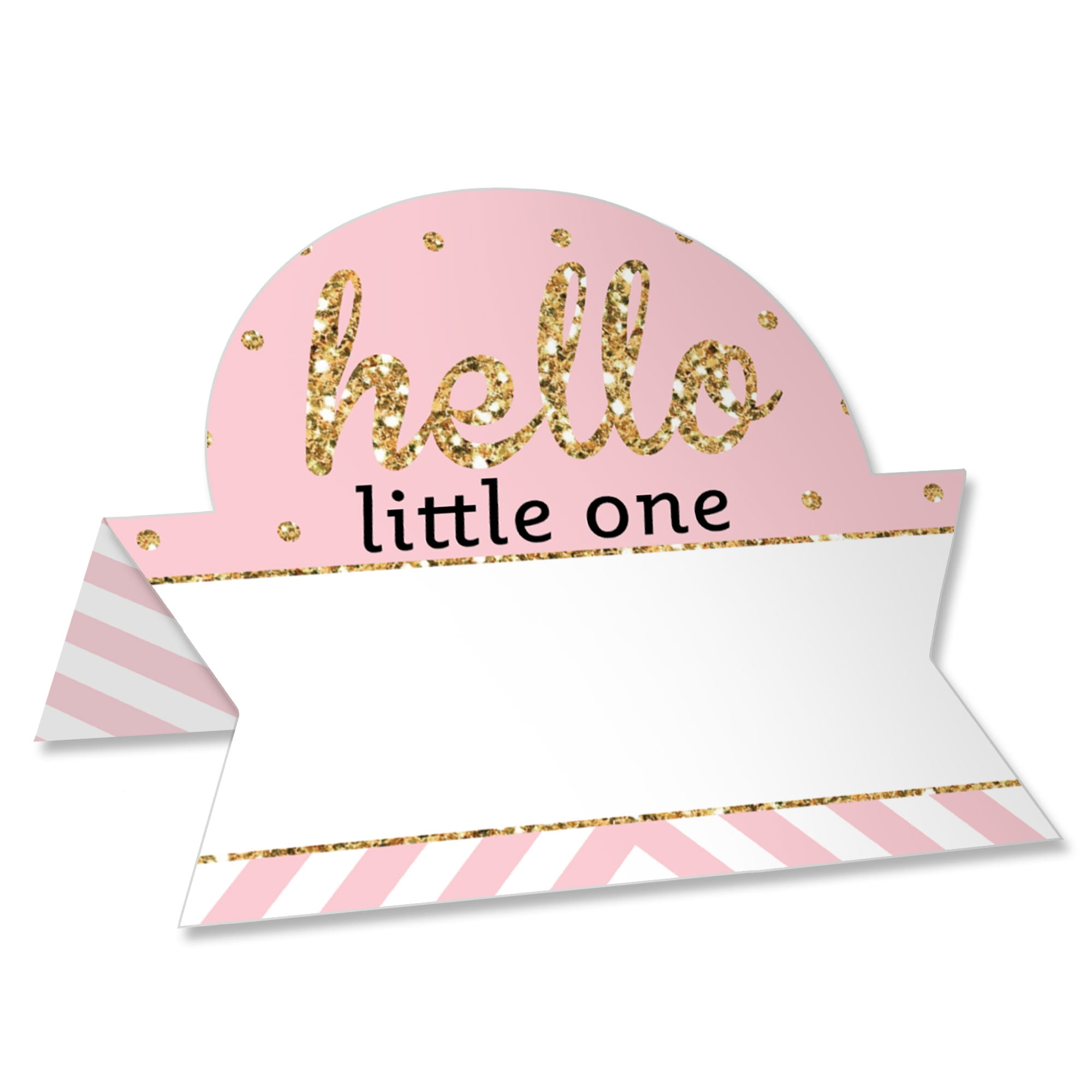 Big Dot of Happiness Hello Little One Pink and Gold Girl Baby