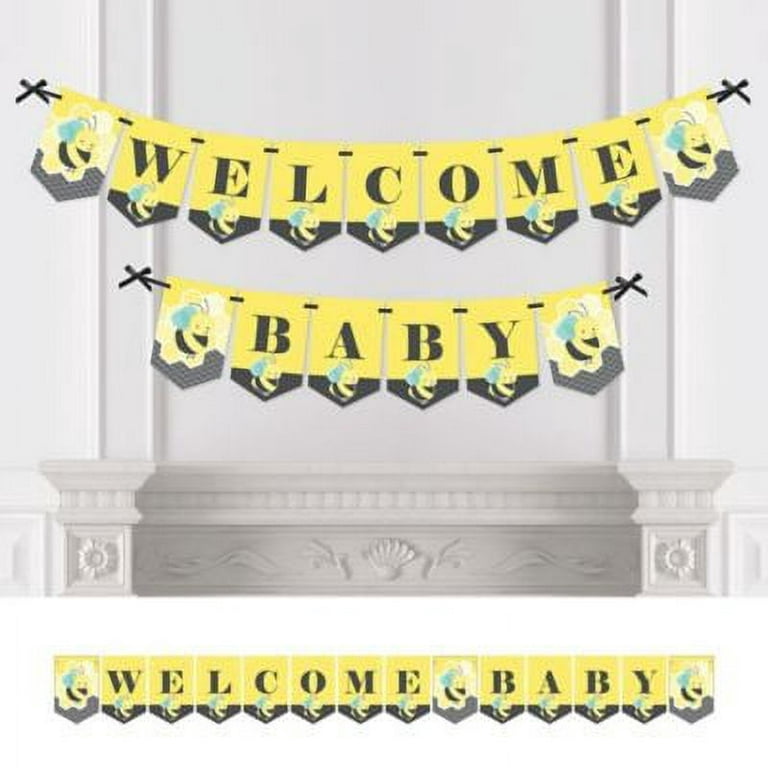 Big Dot of Happiness Little Bumblebee - Bee Baby Shower Decorations Party  Banner