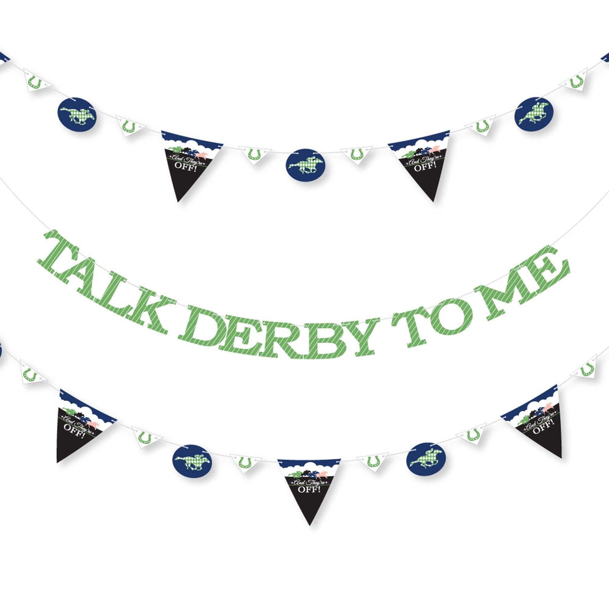 Big Dot Of Happiness Kentucky Derby Party Circles - Giant Horse Race Confetti For Table Decorations (27-Piece Set)