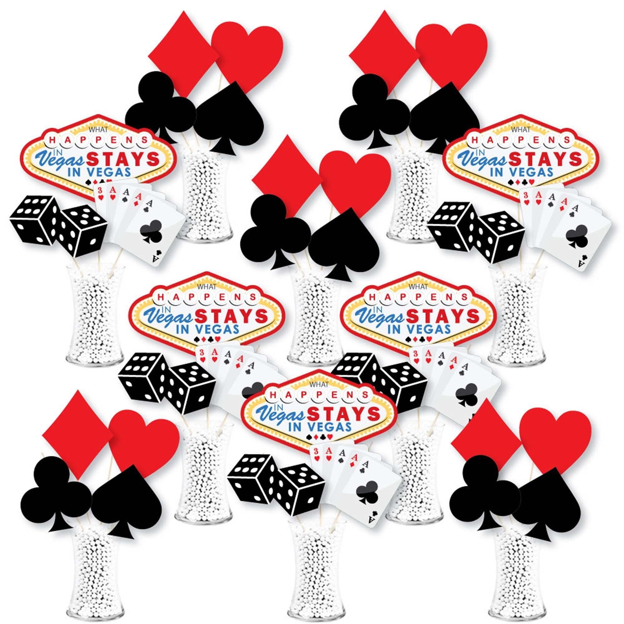 Big Dot of Happiness Las Vegas - Casino Party Tent Buffet Card - Table  Setting Name Place Cards - Set of 24