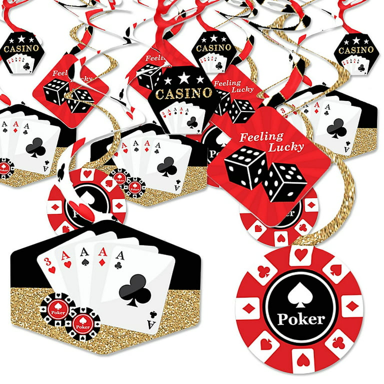 Big Dot of Happiness Las Vegas - Casino Party Hanging Decor - Party  Decoration Swirls - Set of 40