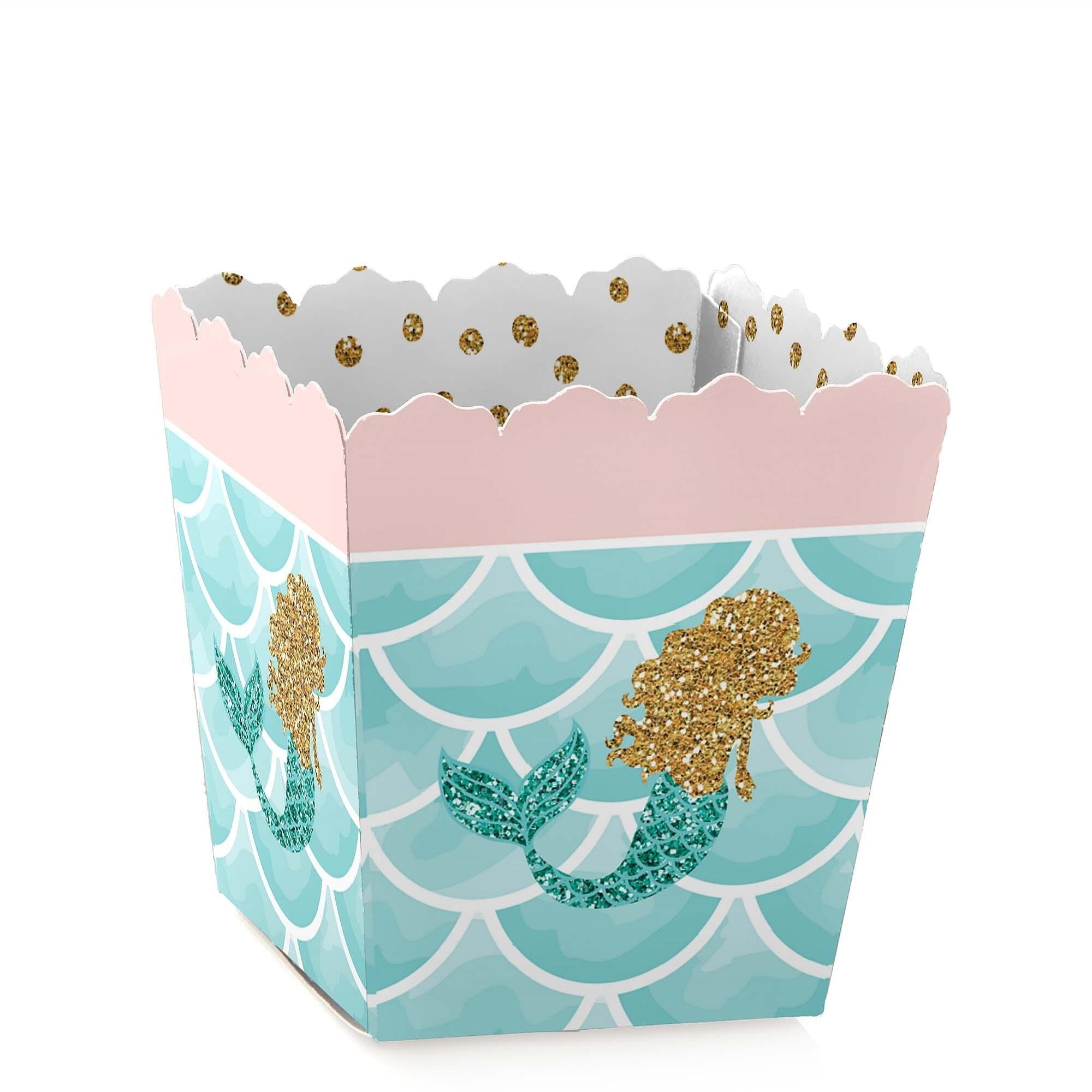 Big Dot of Happiness Let's Be Mermaids - Party Mini Favor Boxes - Baby ...