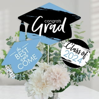 2024 Graduation Decorations Graduation Centerpiece Sticks -    Graduation party decor, Graduation decorations, Graduation table decorations