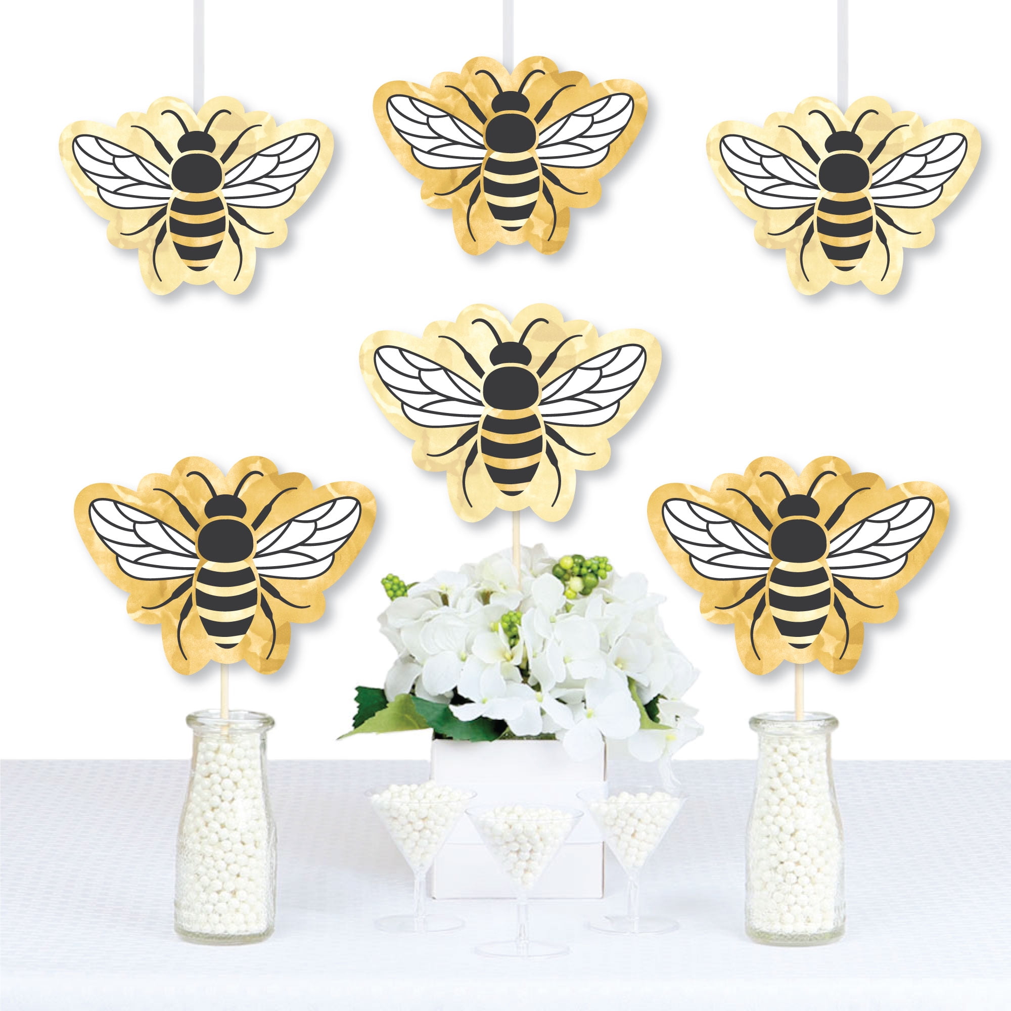 Bee Day Party Banner – Schwarz & Gold Mit Bienen & Honigwaben-Motiv, Perfekt Für Baby Shower & 1. Geburtstag Bee Day Party Banner – Schwarz & Gold Mit Bienen & Honigwaben-Motiv, Perfekt Für Baby Shower & 1. Geburtstag