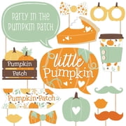 Big Dot of Happiness Little Pumpkin - Fall Birthday Party or Baby Shower Photo Booth Props Kit - 20 Count