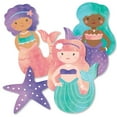 thumbnail image 1 of Big Dot of Happiness Mermaid Party Paper Cutouts, Double-Sided Starfish and Mermaid Shaped Decor, DIY Mermaid Birthday Party Essentials - Set of 20, 1 of 6
