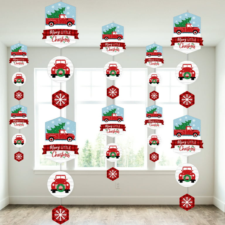 Big Dot of Happiness Merry Cactus - Paper Straw Decor - Christmas