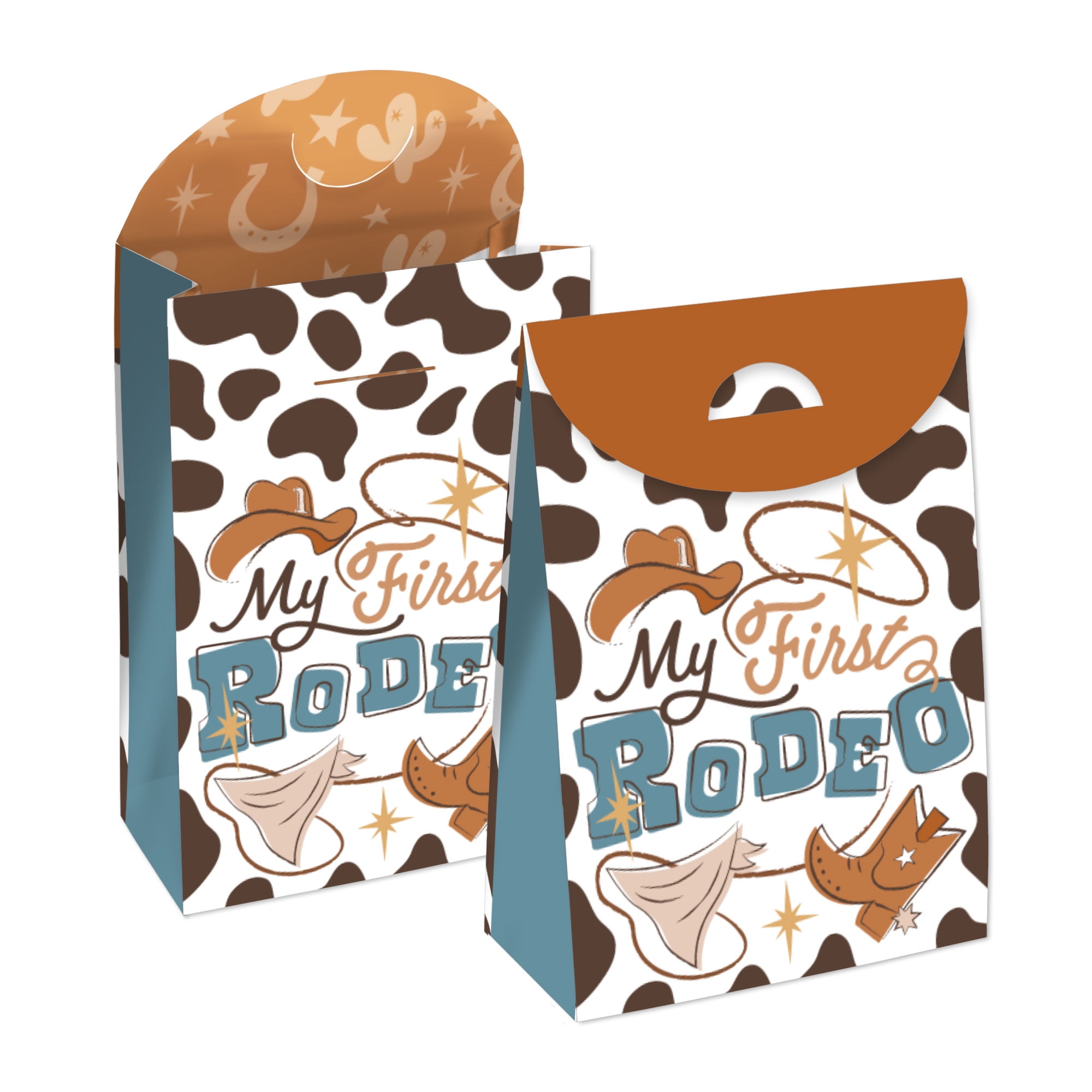 My First Rodeo Chip Bag Big Dot of Happiness My First Rodeo - Little Cowboy 1st Birthday Gift ...