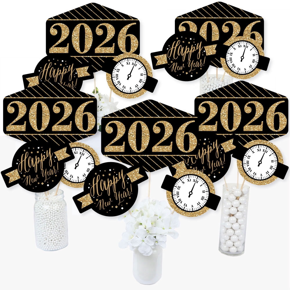 Big Dot of Happiness New Year's Eve - Gold - 2026 New Years Eve Party ...