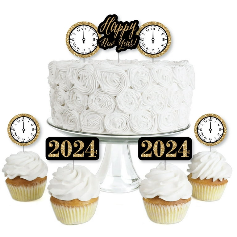 New Years Printable Cupcake Toppers - Sweet Party Place