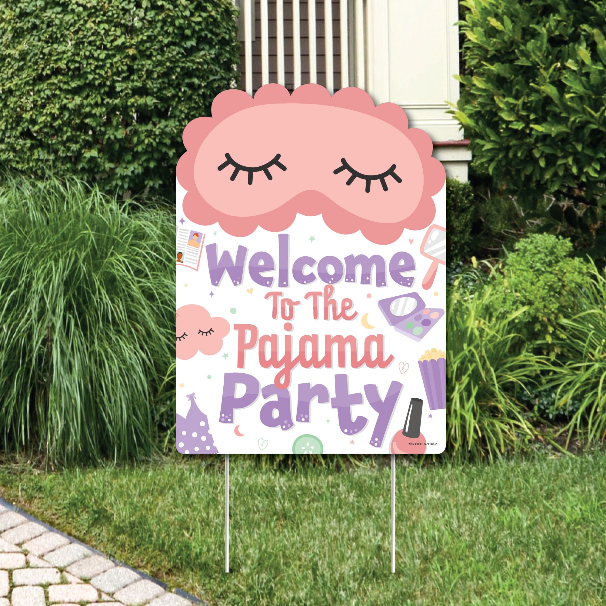 Pajama Party Balloons Banner Rose Gold Sleepover Pajama Party Decorations  Slumber Theme Birthday Party Supplies for Girls