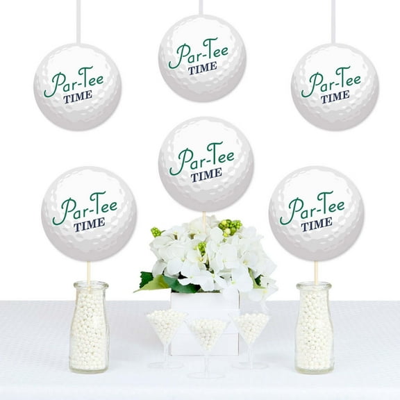 Big Dot of Happiness Par-Tee Time - Golf - Paper Decorations DIY Birthday or Retirement Party Essentials - Set of 20