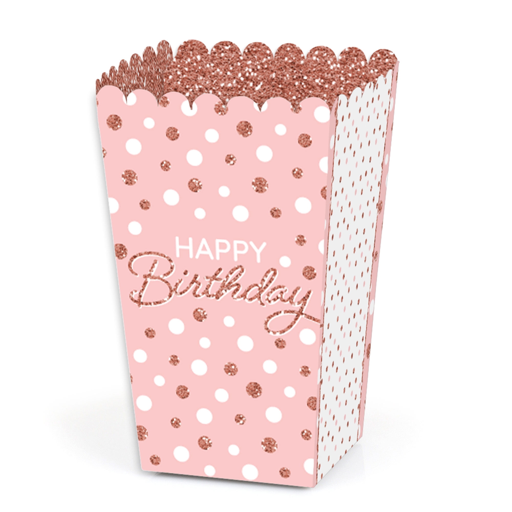 Big Dot Of Happiness Popcorn-Boxen – Pink Kariert, 12 Stück, Für Süßigkeiten Oder Gastgeschenke