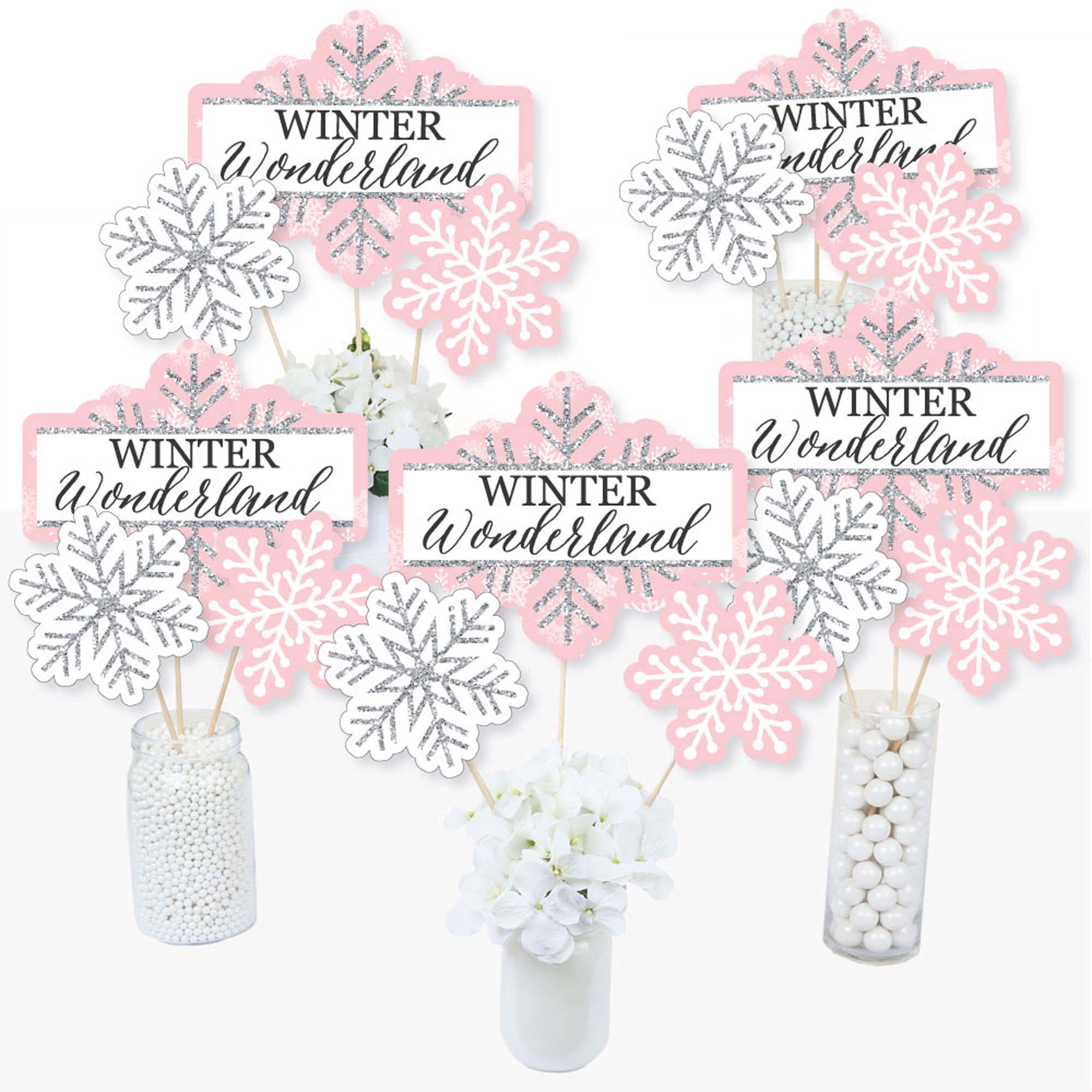 Big Dot Of Happiness Pink Winter Wonderland - Holiday Snowflake Birthday  Party And Baby Shower Favor Kids Stickers - 16 Sheets - 256 Stickers :  Target