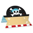 thumbnail image 1 of Big Dot of Happiness Pirate Ship Adventures - Skull Birthday Party Tent Buffet Card - Table Setting Name Place Cards - Set of 24, 1 of 8