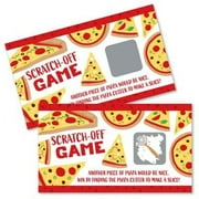 Big Dot of Happiness Pizza Party Time - Baby Shower or Birthday Party Game Scratch Off Cards - 22 Count