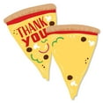 thumbnail image 1 of Big Dot of Happiness Pizza Party Time - Shaped Thank You Cards - Baby Shower or Birthday Party Thank You Note Cards with Envelopes - Set of 12, 1 of 7