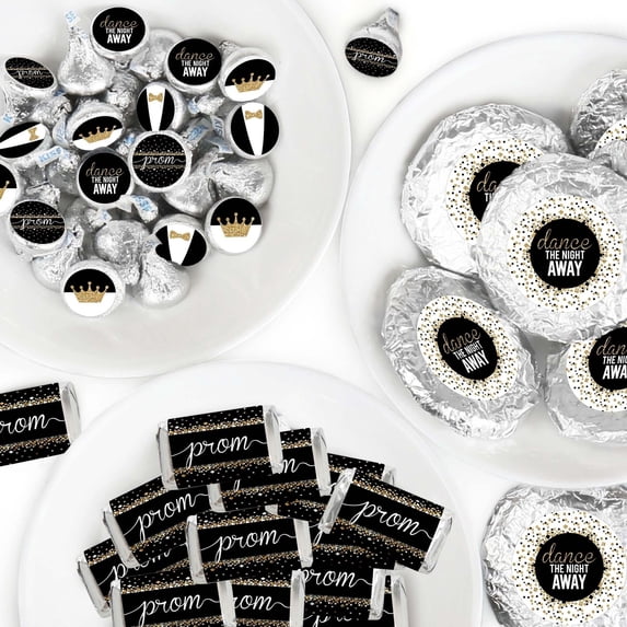 Big Dot of Happiness Prom - Mini Candy Bar Wrappers, Round Candy ...