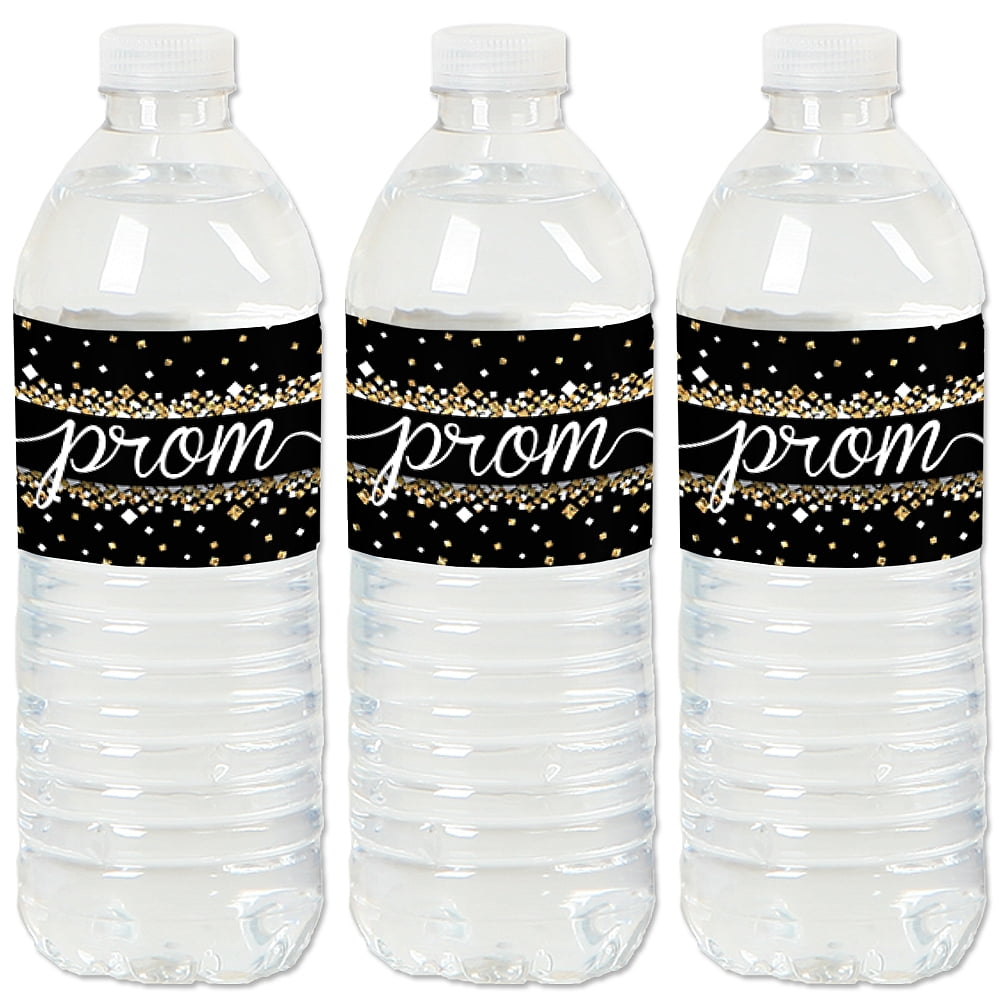 Favors with Flair!: Pers. Art Deco Water Bottle Stickers (SET/6)