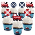 thumbnail image 1 of Big Dot of Happiness Railroad Party Crossing - Cupcake Decoration - Steam Train Party Cupcake Wrappers and Treat Picks Kit - Set of 24, 1 of 7