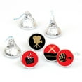thumbnail image 1 of Big Dot of Happiness Red Carpet - Movie Night Party Round Candy Sticker Favors - Labels Fits Chocolate Candy (1 sheet of 108), 1 of 5