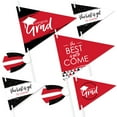 thumbnail image 1 of Big Dot of Happiness Red Grad - Best is Yet to Come - Triangle Red Graduation Party Photo Props - Pennant Flag Centerpieces - Set of 20, 1 of 8