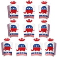 thumbnail image 1 of Big Dot of Happiness Republican Election - Table Decorations - Political Party Fold and Flare Centerpieces - 10 Count, 1 of 6