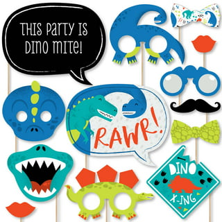SUNNYSOCIAL Dinosaur Party Decorations - 219 Pcs Party Set For 16 Guests,  Dinosaur First Birthday Decorations, Cute Dinosaur Party Supplies, Plates