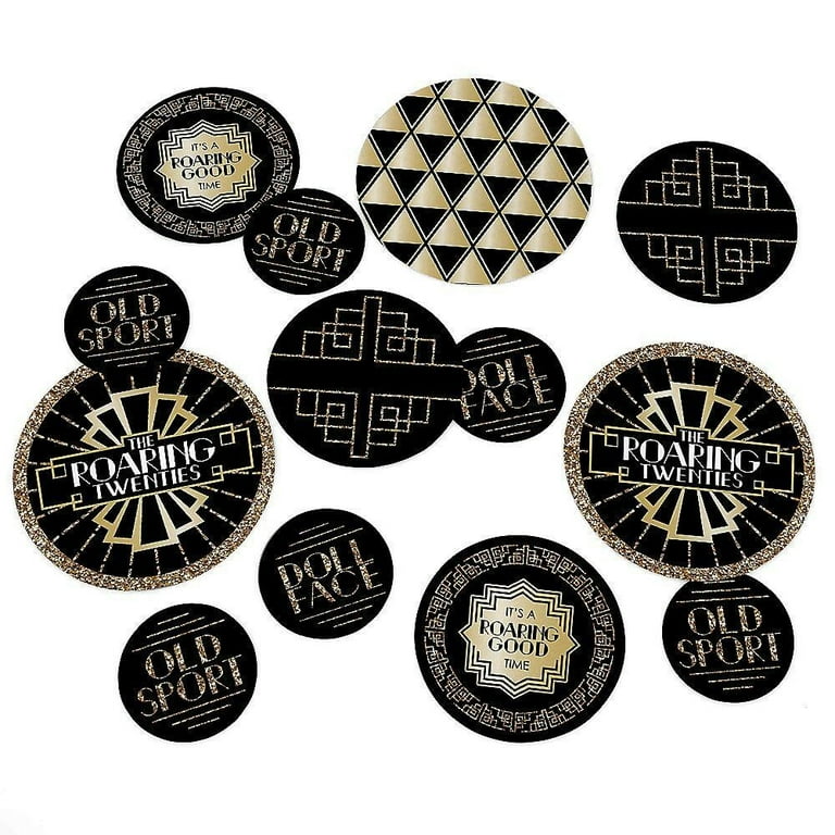 Big Dot of Happiness Roaring 20's - Art Deco DIY 1920s Jazz Party  Essentials - Set of 20