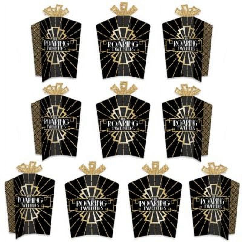 Katie Doodle 1920s Great Gatsby Roaring 20s Party Decorations Supplies Decor Centerpiece | Includes Back in 1920 Sign [unframed], Black and Gold
