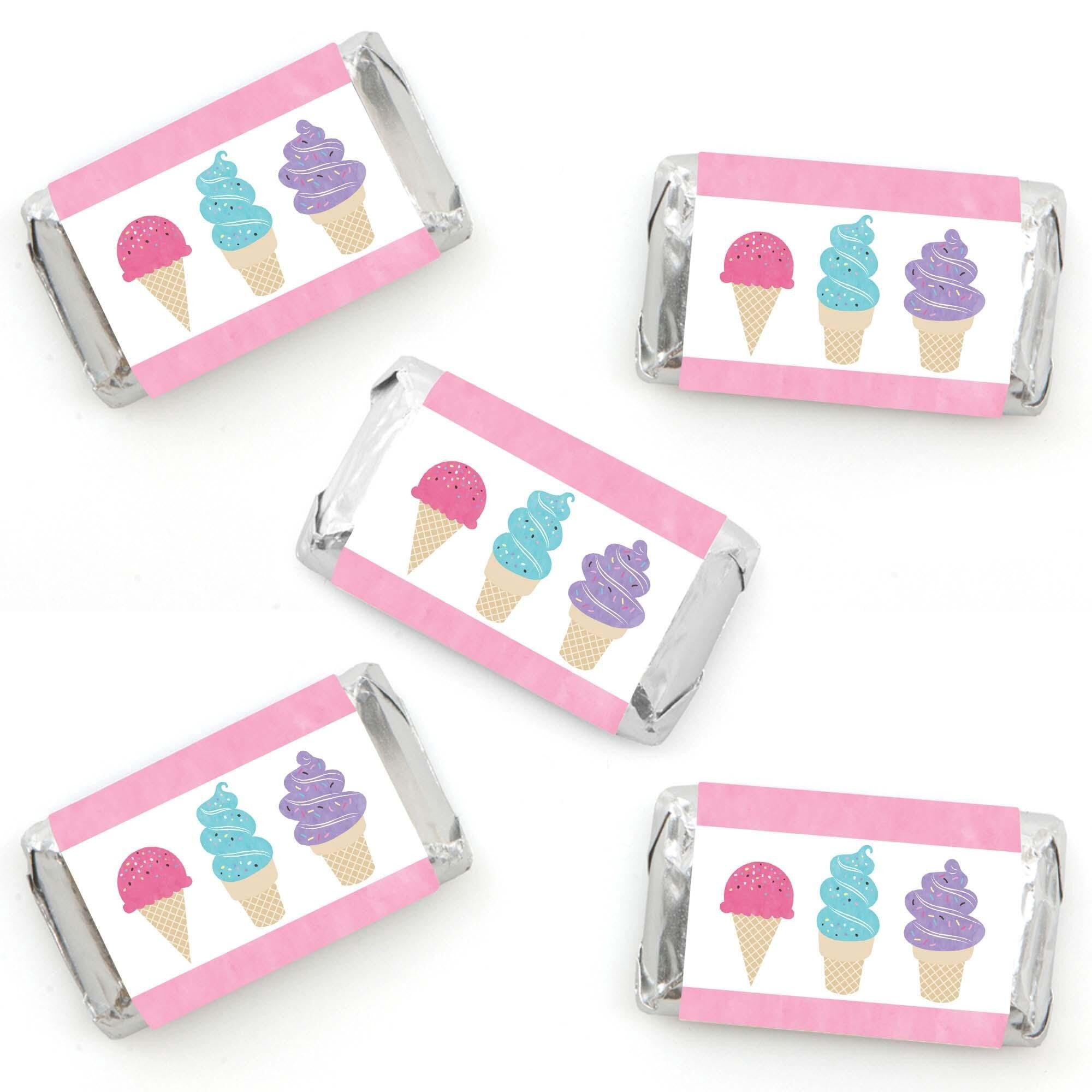 Big Dot of Happiness Scoop Up the Fun - Ice Cream - Mini Candy Bar ...