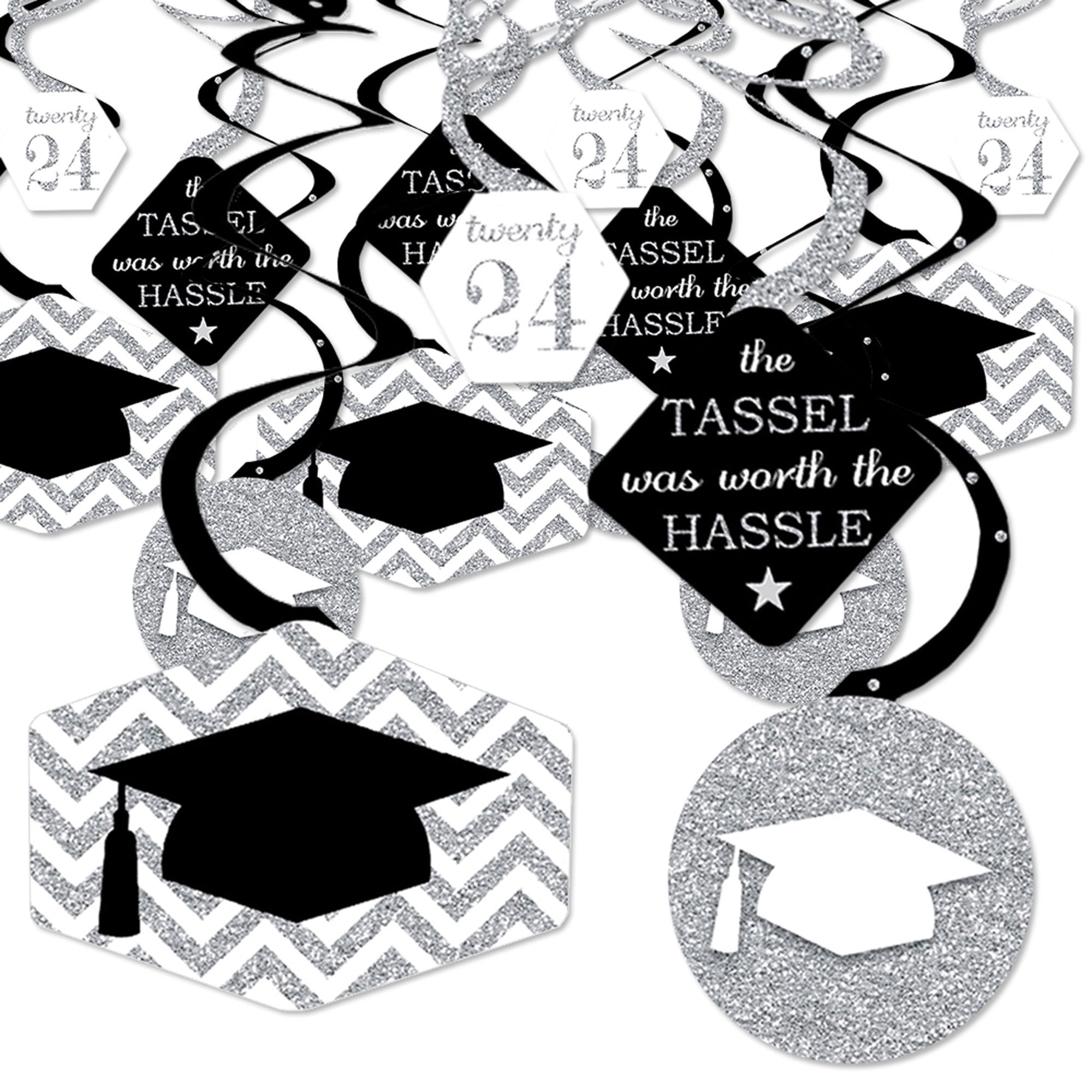 Big Dot of Happiness Graduation Cheers - DIY Shaped 2024 Graduation Party  Cut-Outs - 24 Count