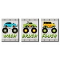 thumbnail image 1 of Big Dot of Happiness Smash and Crash - Monster Truck - Boy Kids Bathroom Rules Wall Art - 7.5 x 10 inches - Set of 3 Signs - Wash, Brush, Flush, 1 of 8