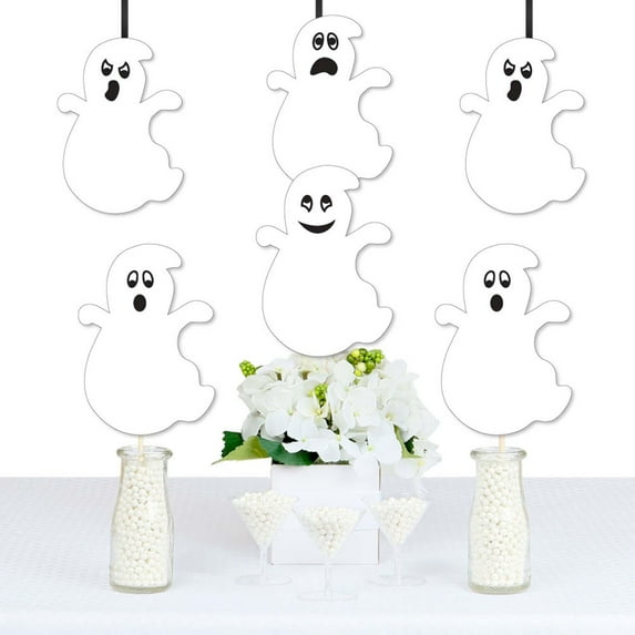 Big Dot of Happiness Spooky Ghost - Ghost Decorations DIY Halloween Party Essentials - Set of 20