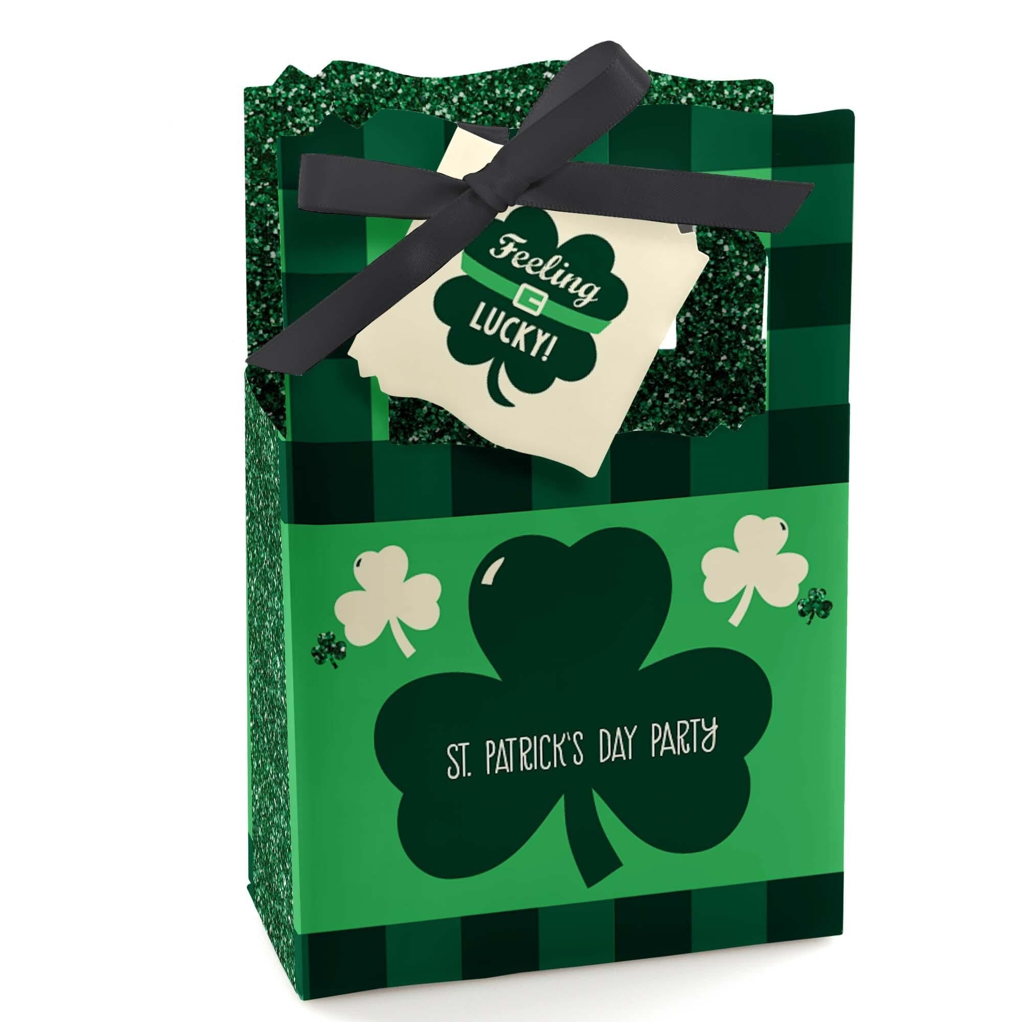 Big Dot Of Happiness Kleeblatt Süßigkeiten-Boxen – 12 Stück, 7,6x7 Cm, Für St. Patrick's Day Partys